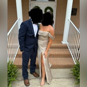 Birdy Grey Mia Convertible Dress - Neutral Champagne - Size Medium